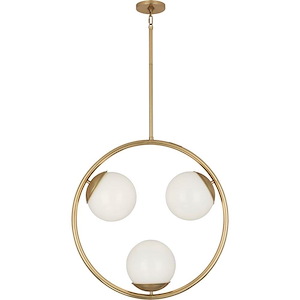 Jonathan Adler Jupiter 3-Light Pendant 25.25 Inches Wide and 26 Inches Tall