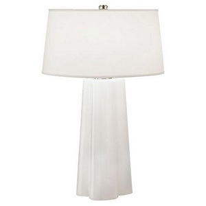 Wavy 1-Light Table Lamp 7.75 Inches Wide and 26.25 Inches Tall