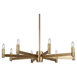 Delany 9-Light Chandelier 35.5 Inches Wide and 5.625 Inches Tall