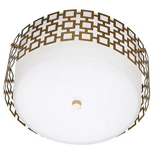 Jonathan Adler Parker 3-Light Flushmount 15.25 Inches Wide and 7.25 Inches Tall - 153633