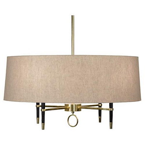 Jonathan Adler Ventana 4-Light Chandelier 32.5 Inches Wide and 16.5 Inches Tall
