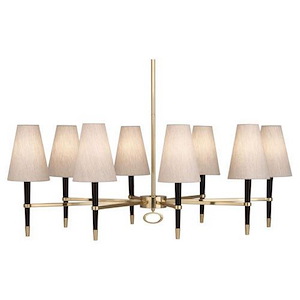 Jonathan Adler Ventana 8-Light Chandelier 44.5 Inches Wide and 16.25 Inches Tall
