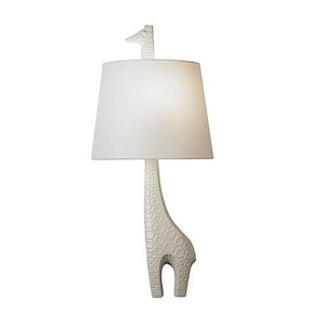 Jonathan Adler Ceramic Sconce 1-Light Left Wall Sconce 5 Inches Wide and 25.75 Inches Tall - 114068