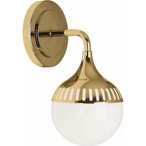 Jonathan Adler Rio - 1 Light Wall Sconce-10.38 Inches Tall and 5 Inches Wide - 1105593