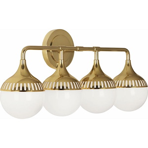 Jonathan Adler Rio - 4 Light Wall Sconce-10.38 Inches Tall and 23.25 Inches Wide