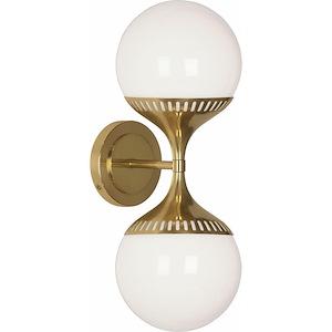 Jonathan Adler Rio - 2 Light Wall Sconce-18.5 Inches Tall and 7 Inches Wide