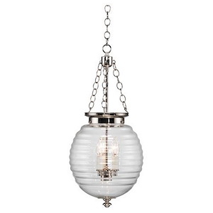 Beehive Pendant 3-Light Pendant 10.625 Inches Wide and 14 Inches Tall