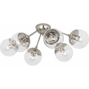 Celeste - 6 Light Flush Mount-10.75 Inches Tall and 30.5 Inches Wide - 1153344
