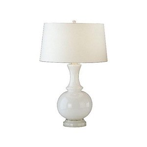 Glass Harriet 1-Light Table Lamp 8.75 Inches Wide and 27 Inches Tall
