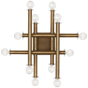 Jonathan Adler Milano 12-Light Wall Sconce 18.375 Inches Wide and 18.375 Inches Tall