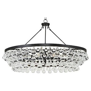 Bling 6-Light Chandelier 33.625 Inches Wide and 23.75 Inches Tall