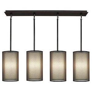 Saturnia 4-Light Chandelier 44.25 Inches Wide and 14.5 Inches Tall - 353713