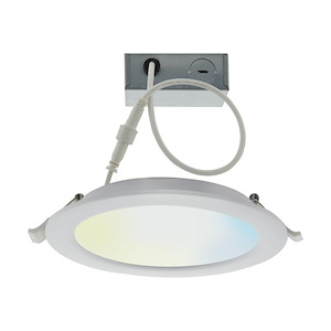 12W LED Direct Wire Downlight-1.5 Inches Tall and 7.2 Inches Wide