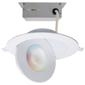 Starfish - 15W LED Round Gimbaled Downlight In Utilitarian Style-2.13 Inches Tall and 7.48 Inches Wide - 1314369