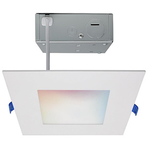Starfish - 12W LED Square Low Profile Downlight In Utilitarian Style-1 Inches Tall and 7.13 Inches Wide