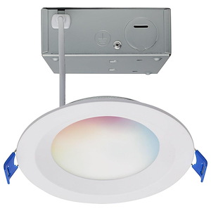 Starfish - 9W LED Round Low Profile Regress Baffle Downlight In Utilitarian Style-1.25 Inches Tall and 5 Inches Wide - 1314375