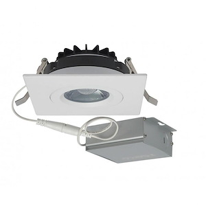 Sprint - 4 Inch 12W LED Direct Wire Gilmbal Square Downlight