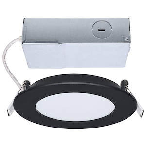 ColorQuick - 8W LED Round Flat Face Downlight-1.18 Inch Tall and 4.92 Inch Wide - 1397175