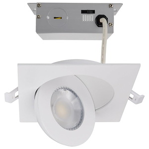 9W CCT Selectable LED Direct Wire Square Downlight-1.42 Inches Tall and 4.92 Inches Wide