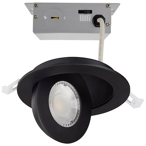 9W CCT Selectable LED Direct Wire Round Downlight-1.42 Inches Tall and 4.92 Inches Wide