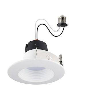 7W CCT-Selectable LED Deep Baffle Recessed Downlight-3.19 Inches Tall and 5.12 Inches Wide