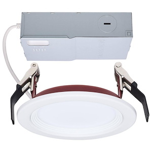 ColorQuick - 10W LED Slim Fit Step Baffle Downlight-0.88 Inch Tall and 4.74 Inch Wide - 1397178