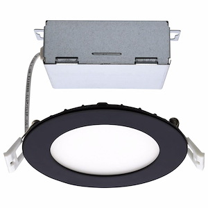 10W CCT Selectable LED Round Edge-lit Direct Wire Downlight with Remote Driver