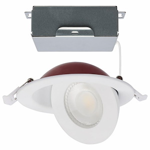 9W CCT Selectable LED Fire Rated Round Direct Wire Directional Downlight - 1317814