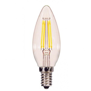 3.88 Inch 4.5W B11 LED Candelabra Base Replacement Lamp (Pack of 2)