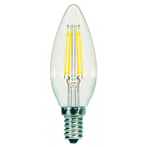 3.88 Inch 5.5W B11 LED Candelabra Base Replacement Lamp (Pack of 2)