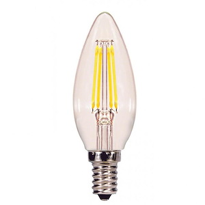 3.88 Inch 4.5W B11 LED Candelabra Base Replacement Lamp (Pack of 2)