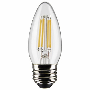 4W LED B11 Medium Base Replacement Lamp (Pack of 2) In Traditional Style-3.58 Inches Length and 1.38 Inches Wide