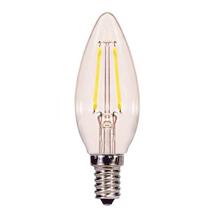 3.88 Inch 2.5W B11 LED Candelabra Base Replacement Lamp