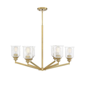 6 Light Chandelier-Transitional Style with Vintage and Traditional Inspirations-24 inches tall by 32 inches wide - 1147707