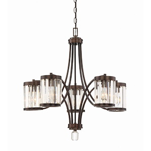 5 Light Chandelier-Traditional Style with Transitional Inspirations-27.75 inches tall by 27 inches wide - 533084