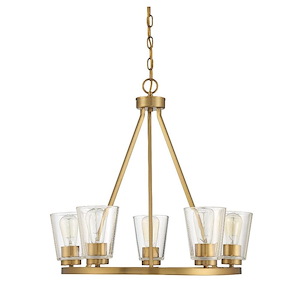 5 Light Chandelier-23 inches tall by 25 inches wide
