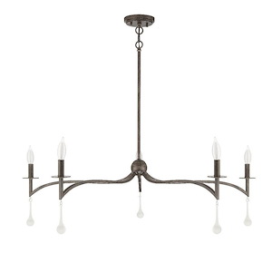 5 Light Chandelier-12 inches tall by 43 inches wide - 1040499