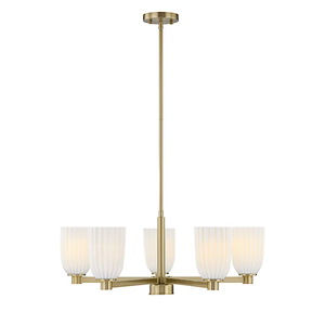 Baldwin - 5 Light Chandelier-11.5 Inch Tall and 28 Inch Wide - 1399524