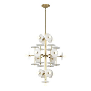 Amani - 15 Light Chandelier In Modern Style-40 Inches Tall and 30 Inches Wide