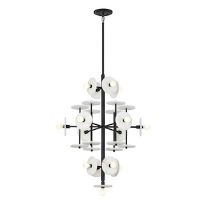 Amani - 15 Light Chandelier In Modern Style-40 Inches Tall and 30 Inches Wide - 1300612