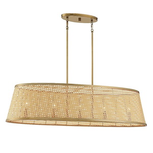 Astoria - 5 Light Linear Chandelier In Bohemian/Eclectic Style-10 Inches Tall And 20 Inches Wide - 1217124