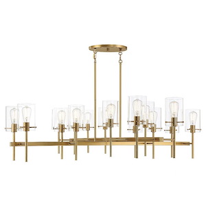 Vista - 16 Light Chandelier In Contemporary Style-15.5 Inches Tall and 60 Inches Wide
