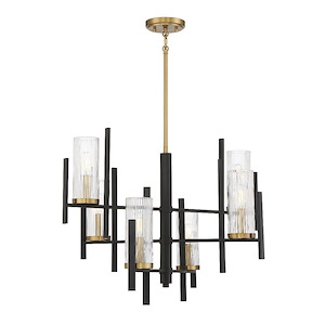 Midland - 6 Light Chandelier In Transitional Style-21 Inches Tall And 28 Inches Wide - 1217136