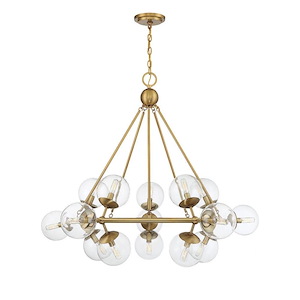 Orion - 15 Light Chandelier In Vintage Style-37 Inches Tall And 45 Inches Wide