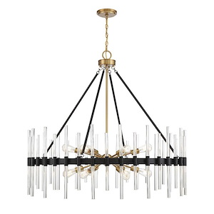 Santiago - 12 Light Chandelier In Mid-Century Modern Style-41 Inches Tall And 45 Inches Wide