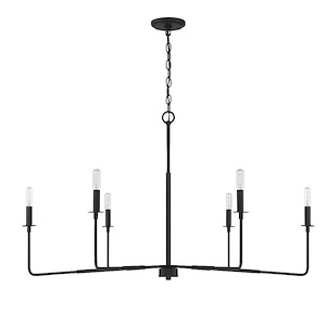6 Light Chandelier-25 inches tall by 42 inches wide