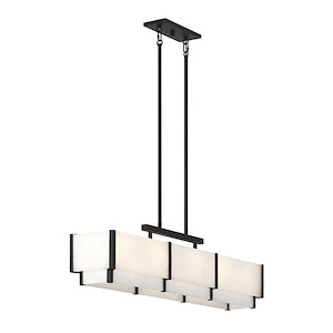 Orleans - 5 Light Linear Chandelier In Modern Style-11 Inches Tall and 8 Inches Wide - 1300617