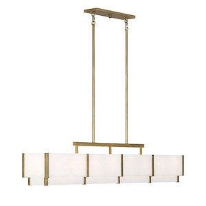 Orleans - 8 Light Linear Chandelier In Modern Style-11 Inches Tall and 8 Inches Wide - 1300618
