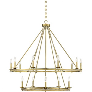 15 Light Chandelier-Traditional Style with Transitional and Eclectic Inspirations-42 inches tall by 45 inches wide