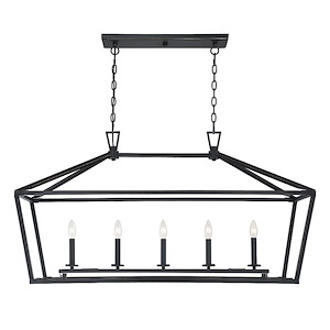 Townsend - 5 Light Linear Chandelier-23.5 Inches Tall and 16 Inches Wide - 1338342